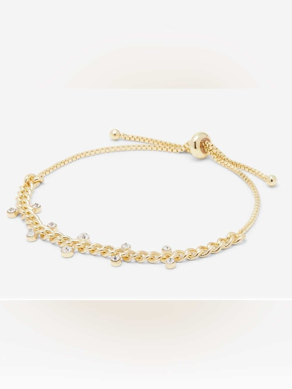 NEW EXPRESS X LUV AJ ORIENT CHARM PULL CORD GOLD BRACELET